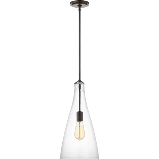 Arilda One Light Pendant by Visual Comfort & Co.. Made from steel in a modern style.