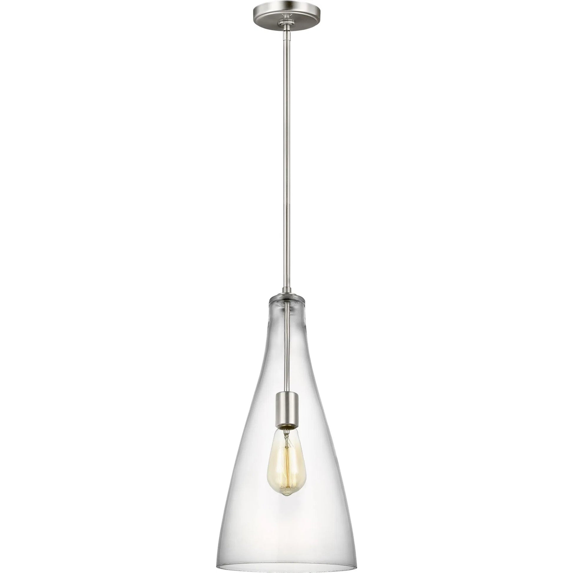 Arilda One Light Pendant by Visual Comfort & Co.. Made from steel in a modern style.
