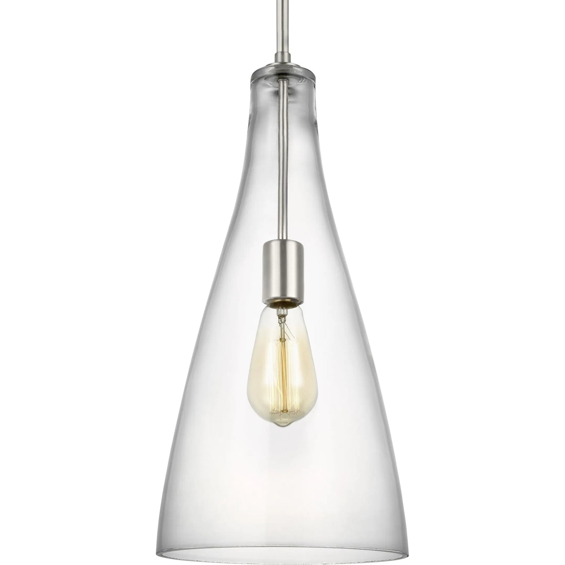 Arilda One Light Pendant by Visual Comfort & Co.. Made from steel in a modern style.