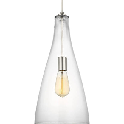 Arilda One Light Pendant by Visual Comfort & Co.. Made from steel in a modern style.