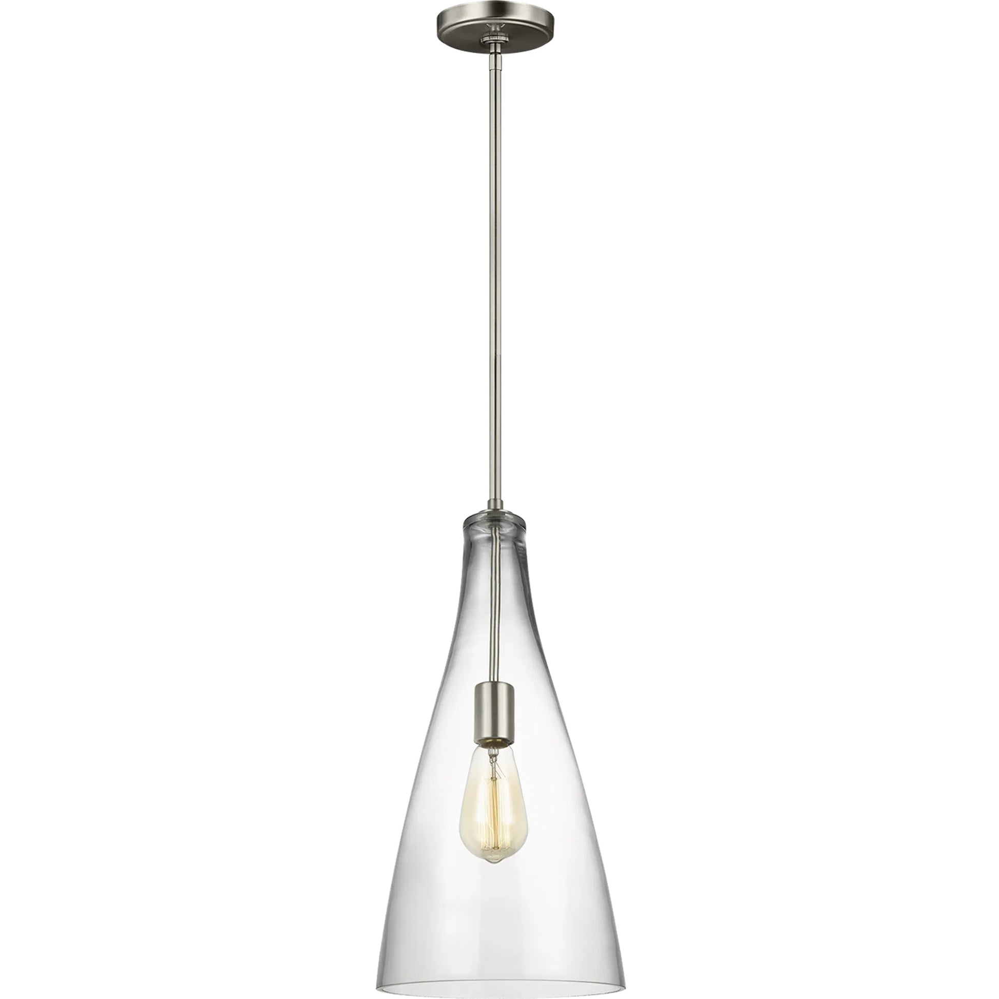 Arilda One Light Pendant by Visual Comfort & Co.. Made from steel in a modern style.