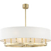 Aged Brass / 26.50" x 8", Off White