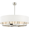 Polished Nickel / 26.50" x 8", Off White