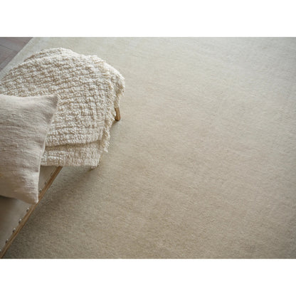 Velutto Modern 6541 Rug by Exquisite Rugs in light beige. Made from silky nylon in a unique style.