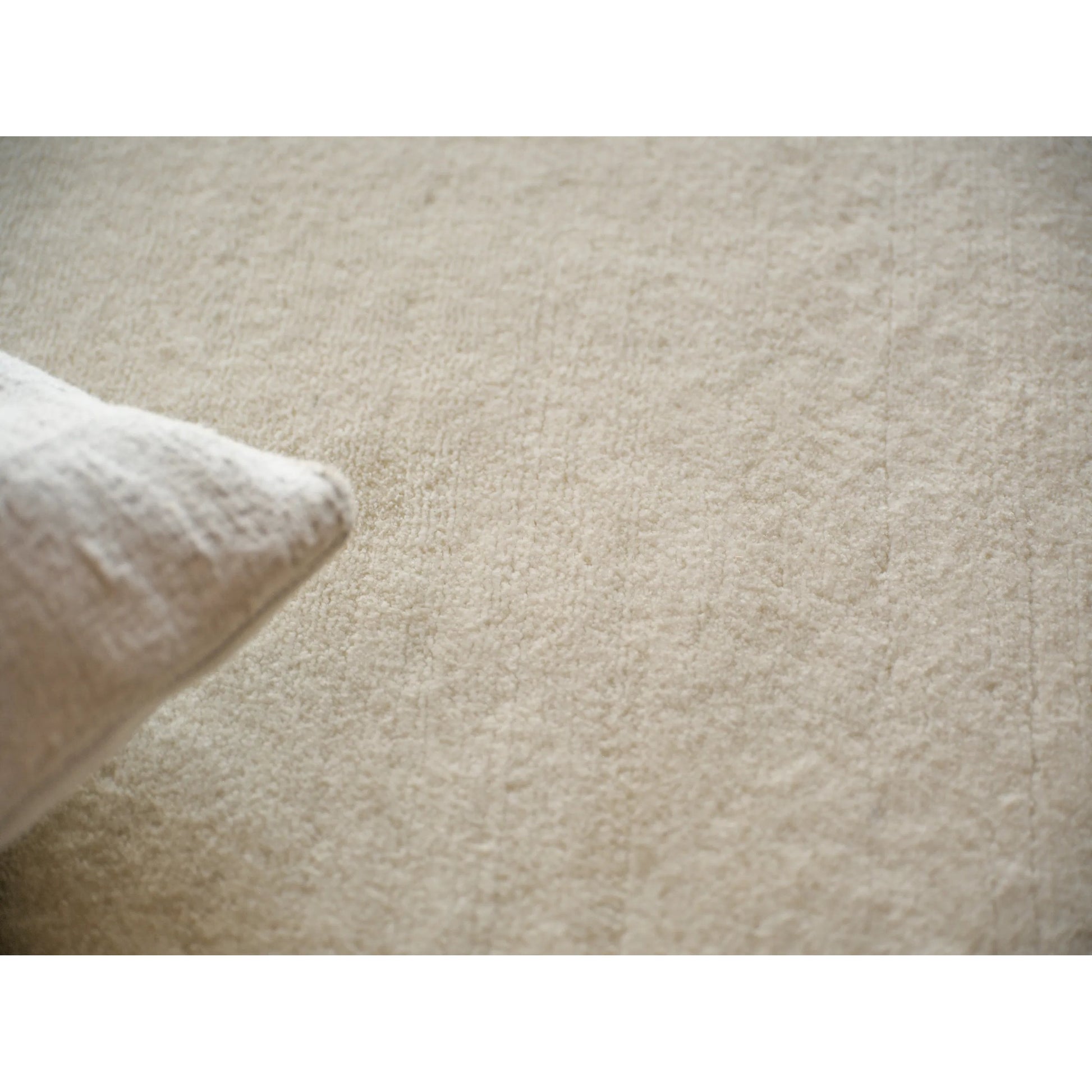 Velutto Modern 6541 Rug by Exquisite Rugs in light beige. Made from silky nylon in a unique style.