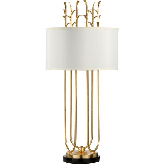 Julianne Lamp by Frederick Cooper in gold, black. Made from other: metal in a transitional style.
