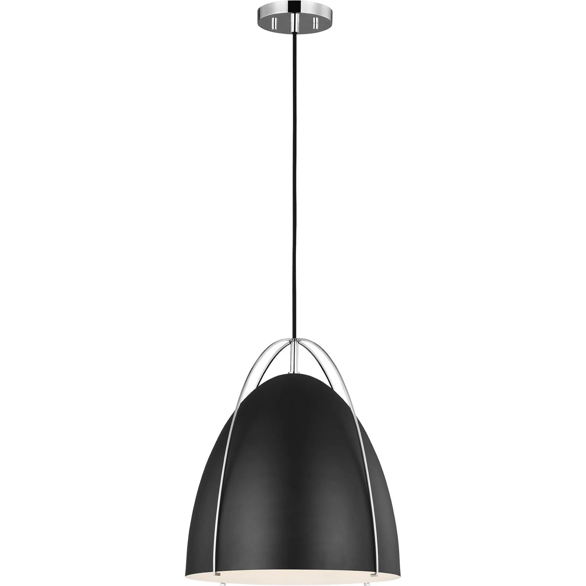 Norman Black One Light Pendant by Visual Comfort & Co.. Made from steel in a unique style.
