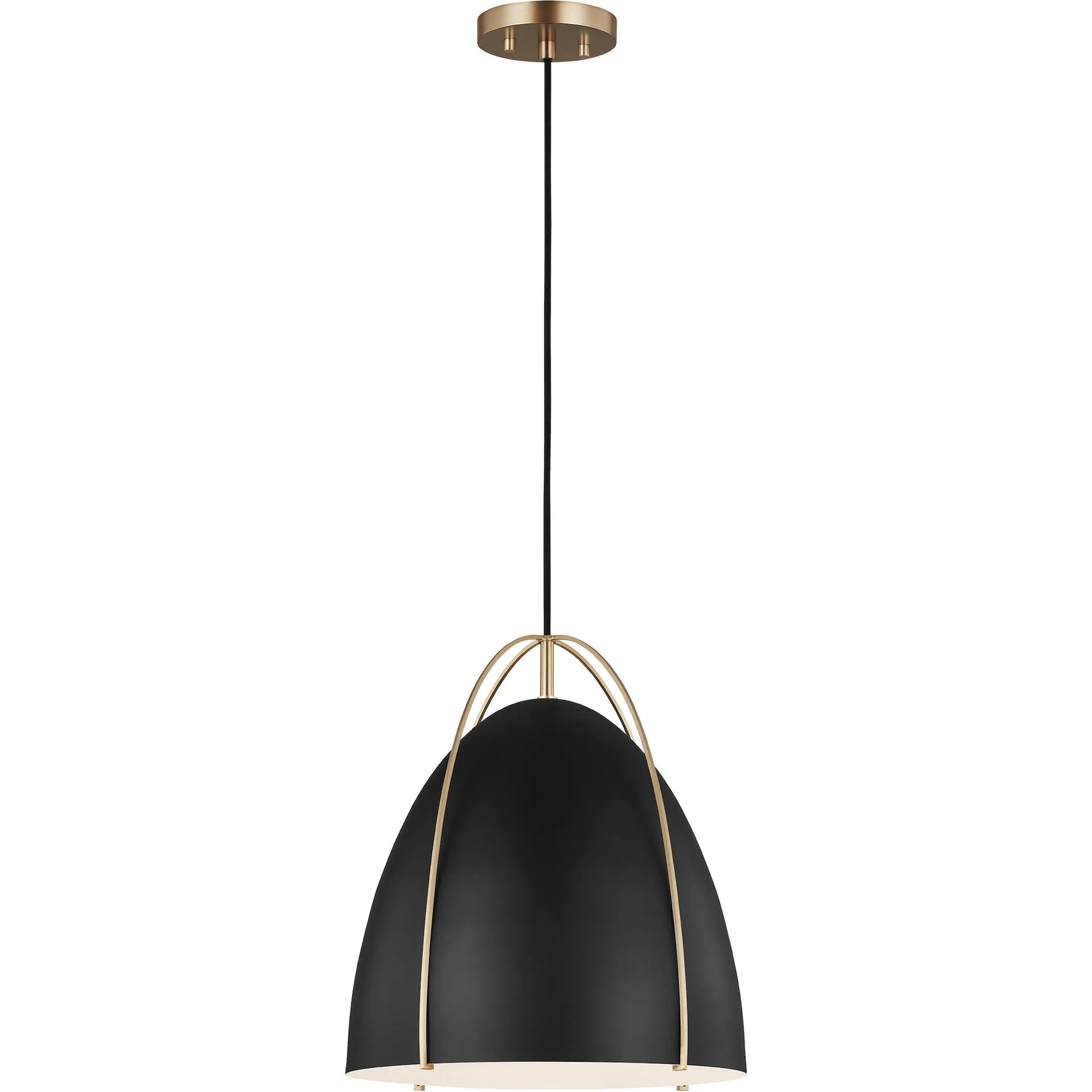 Norman Black One Light Pendant by Visual Comfort & Co.. Made from steel in a unique style.