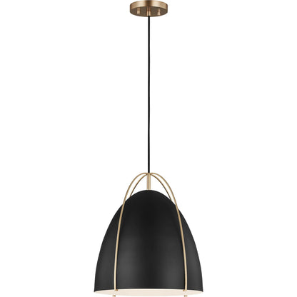 Norman Black One Light Pendant by Visual Comfort & Co.. Made from steel in a unique style.