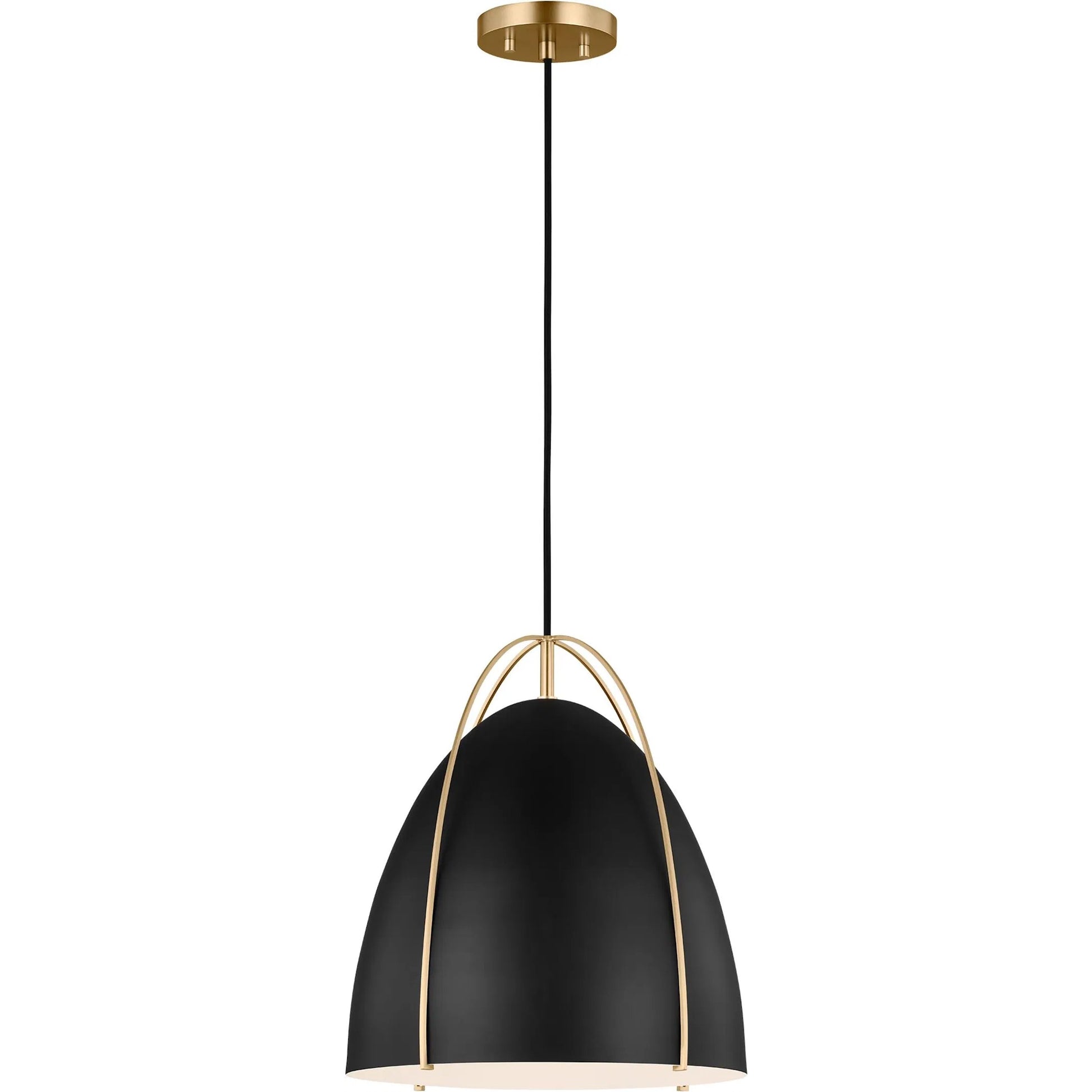 Norman Black One Light Pendant by Visual Comfort & Co.. Made from steel in a unique style.