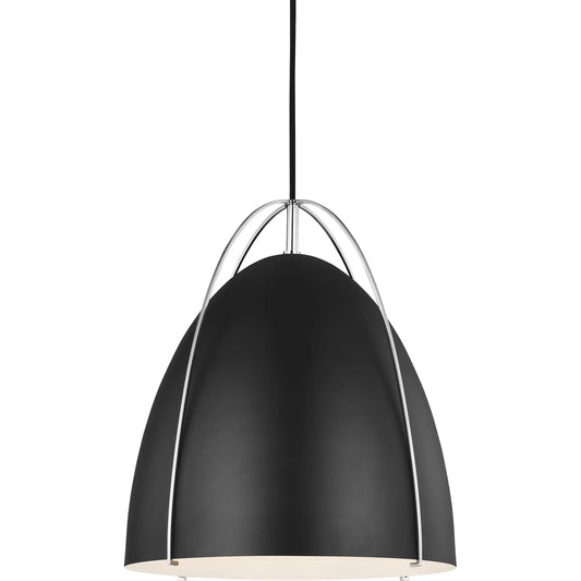 Norman Black One Light Pendant by Visual Comfort & Co.. Made from steel in a unique style.