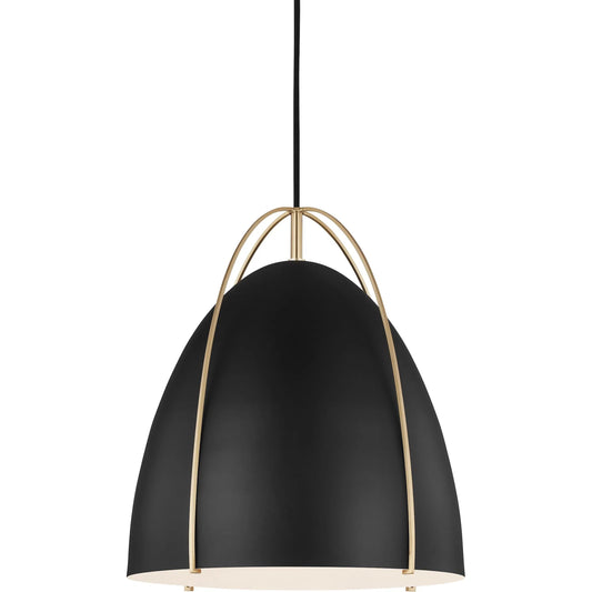 Norman Black One Light Pendant by Visual Comfort & Co.. Made from steel in a unique style.