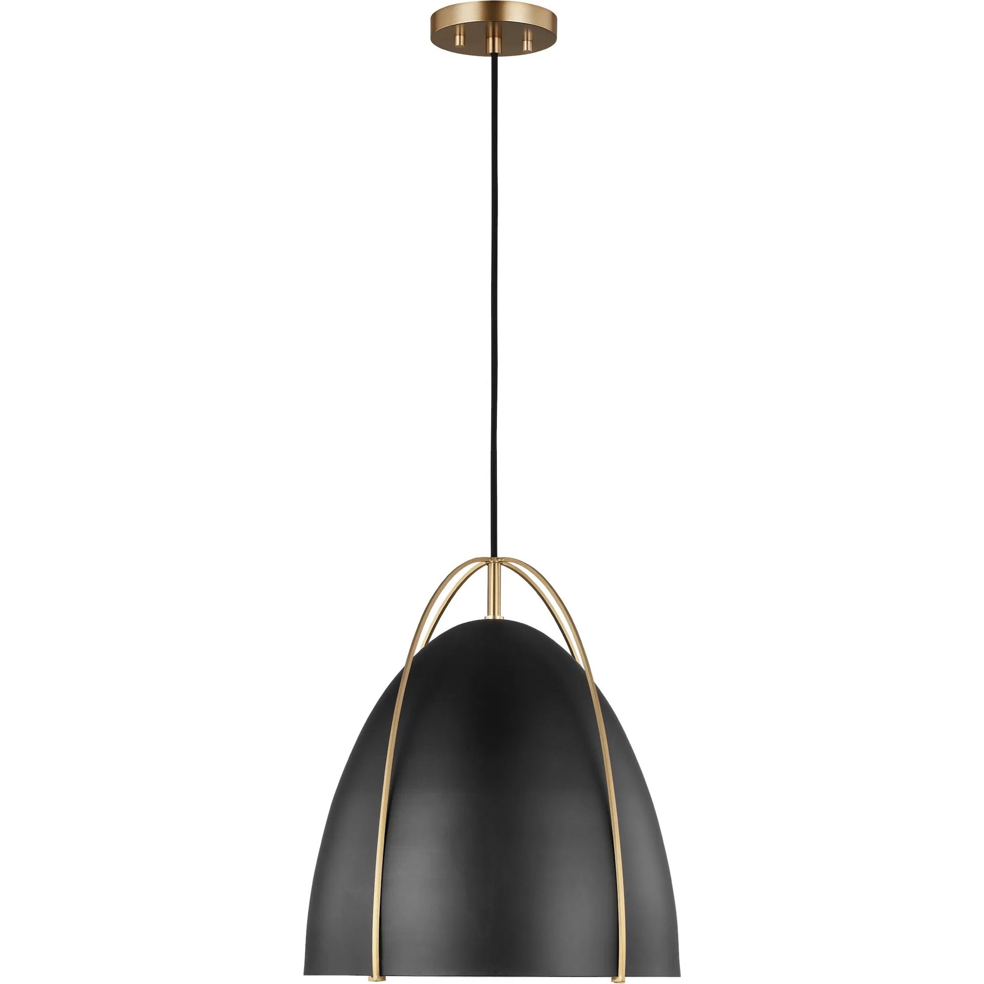 Norman Black One Light Pendant by Visual Comfort & Co.. Made from steel in a unique style.