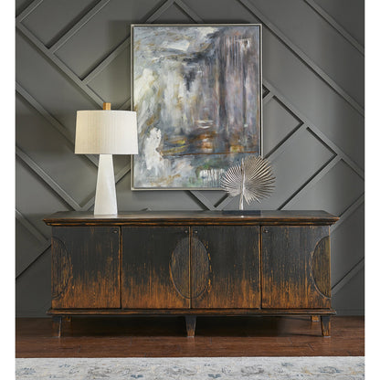 Twist and Shout Lamp by Wildwood in natural white. Made from alabaster in a modern style.