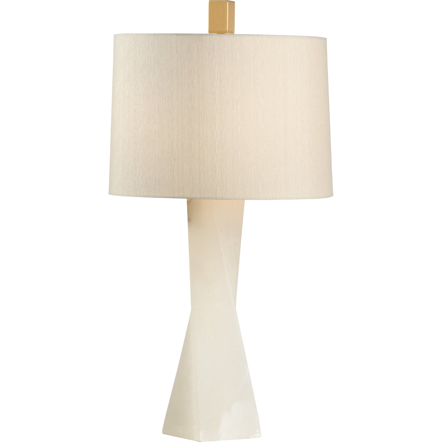 001 SR-384601 | Primary Silo | Twist and Shout Lamp by Wildwood in natural white. Made from alabaster in a modern style.
