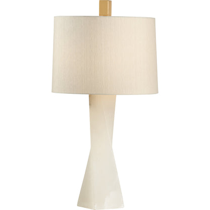 Twist and Shout Lamp by Wildwood in natural white. Made from alabaster in a modern style.