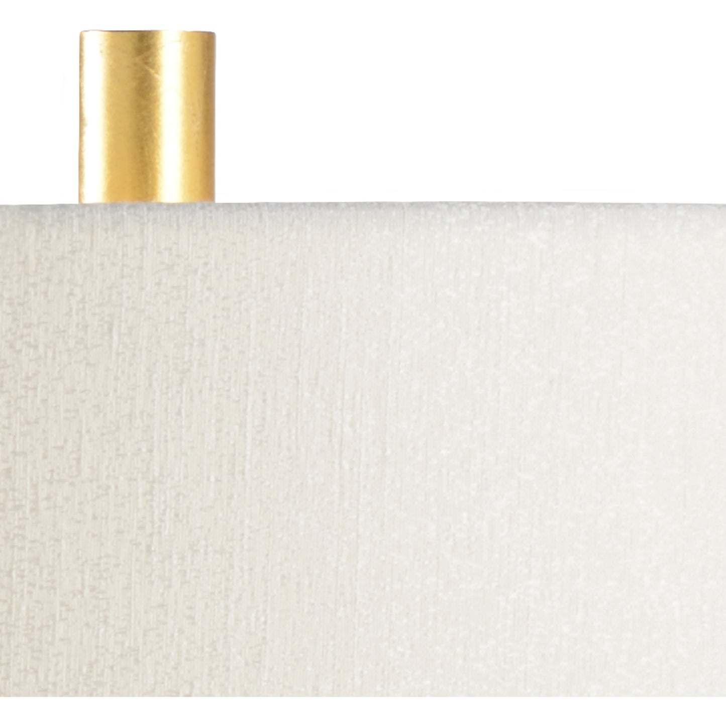 003 SR-384594 | Closeup | Triptic Lamp by Wildwood in snow white glaze, gold leaf. Made from ceramic, porcelain in a modern style.