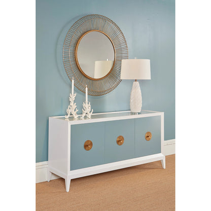 Saguaro Lamp by Wildwood. Made from ceramic in a coastal style.