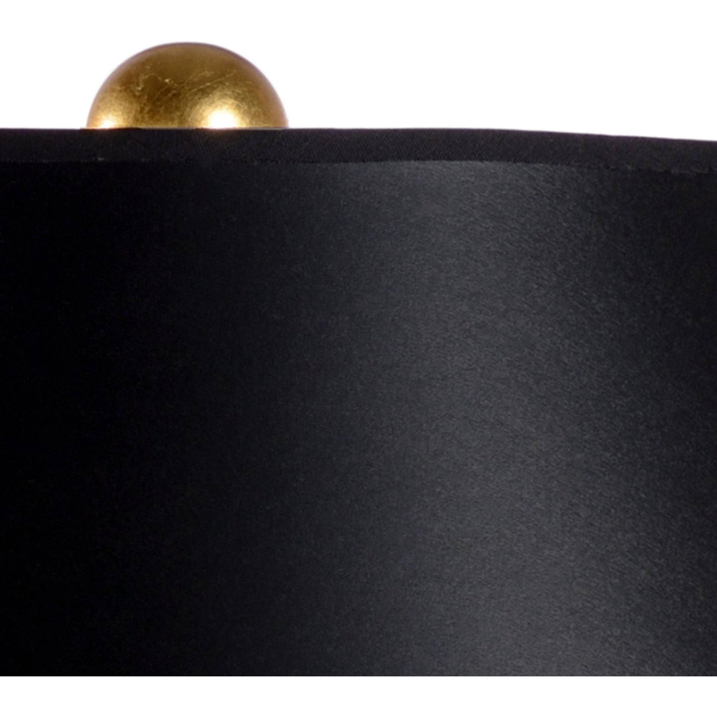 007 SR-384501 | Closeup | Lilith Lamp by Wildwood in antique gold leaf, natural black. Made from iron in a transitional style.