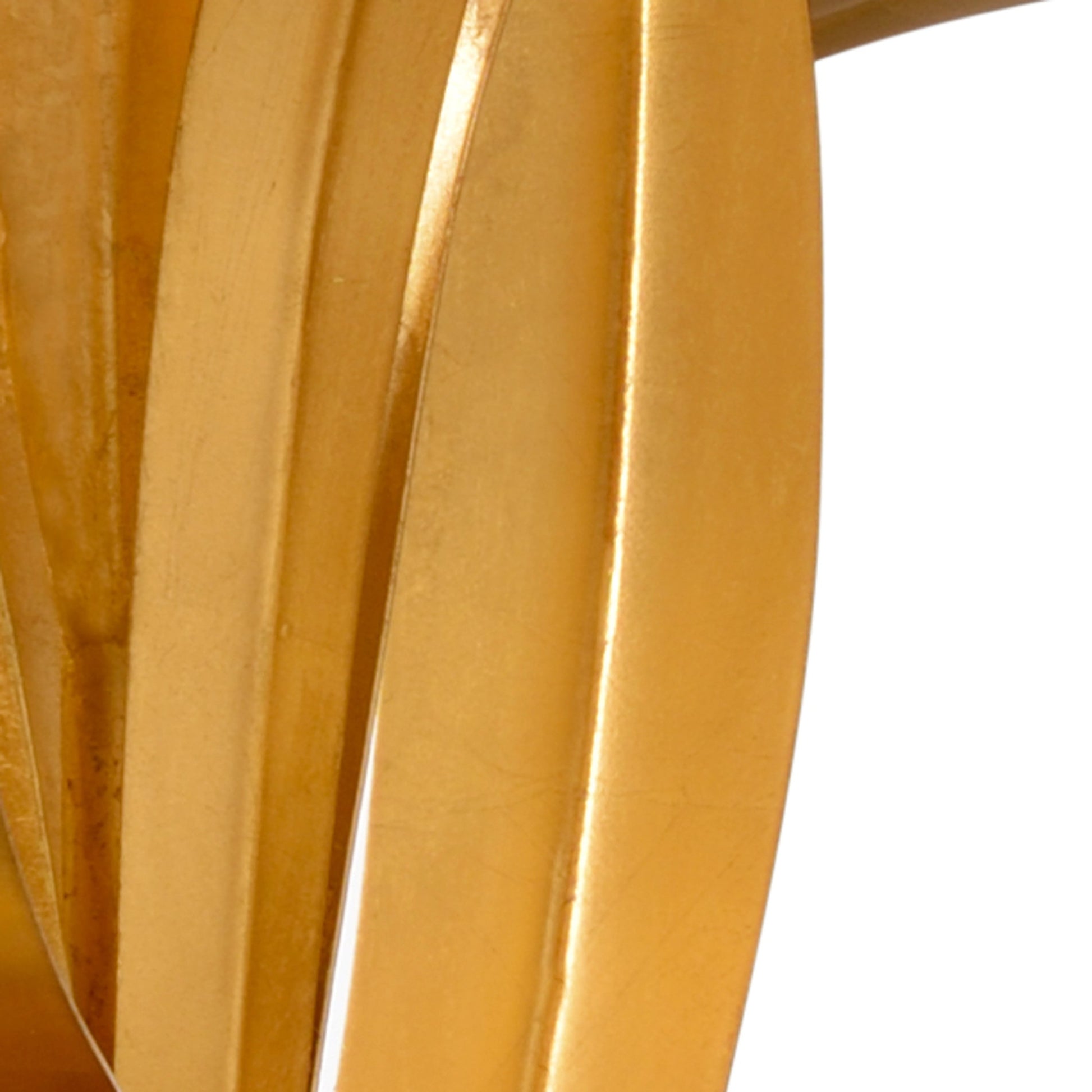 Lilith Lamp by Wildwood in antique gold leaf, natural black. Made from iron in a transitional style.