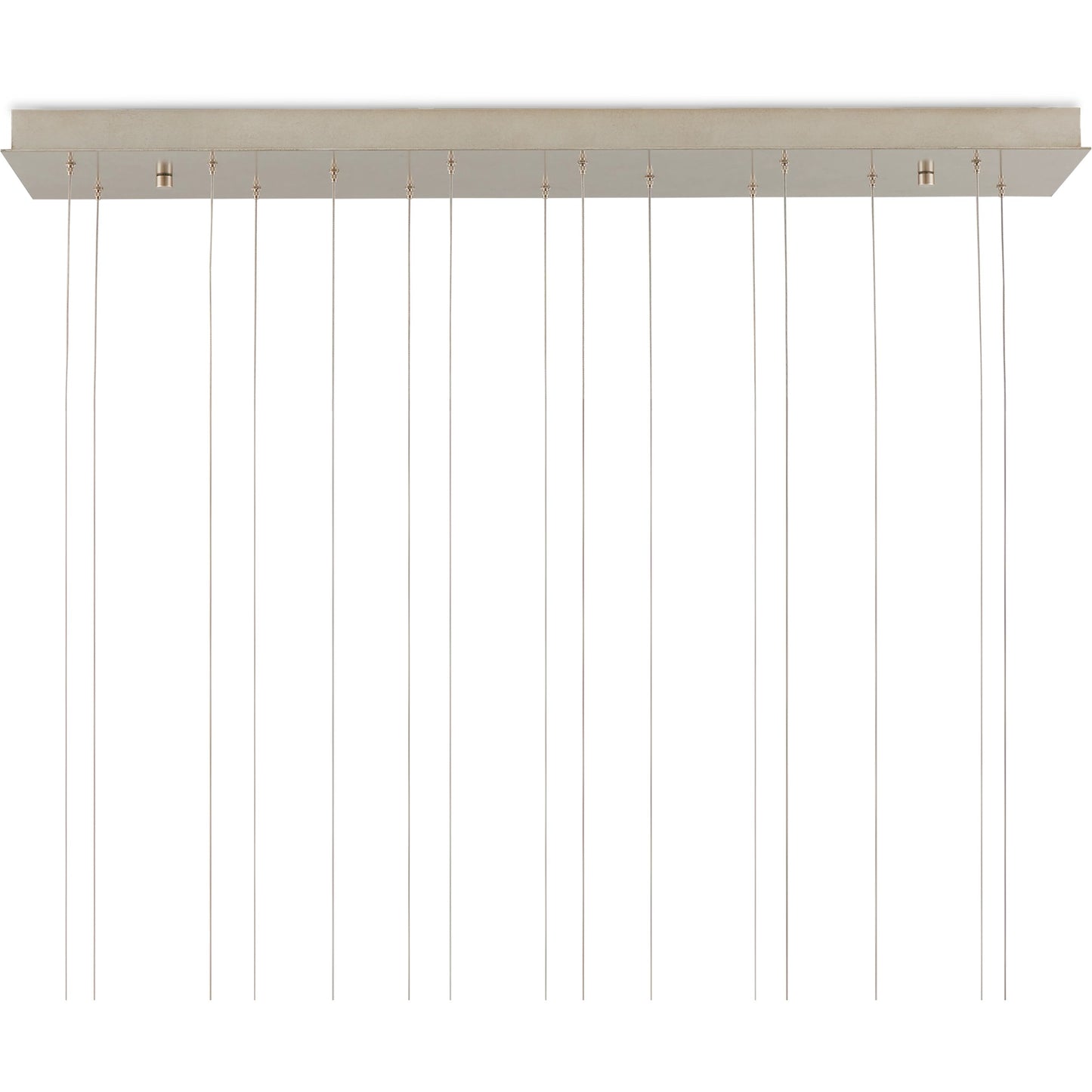 005 SI-2134113 | Closeup | Virtu 15-Light Rectangular Multi-Drop Pendant by Currey and Company in natural, silver. Made from clamrose shell, metal, composite in a modern style.