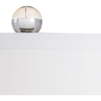 Peninsula Lamp by Wildwood in clear, antique patina. Made from crystal, brass in a transitional style.