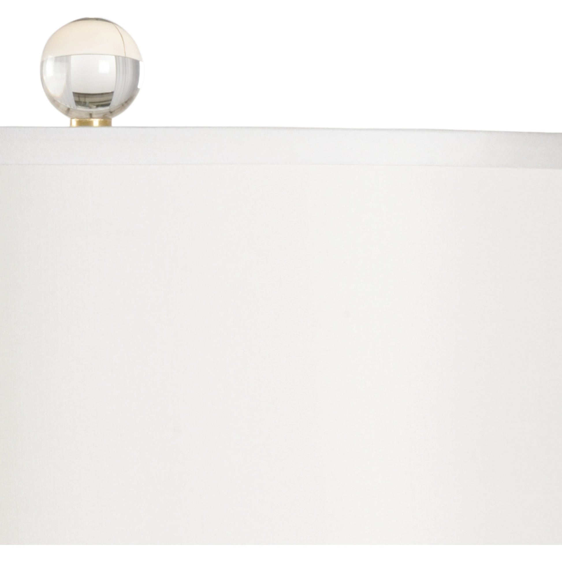 Hadid Lamp by Wildwood in clear, antique. Made from crystal, brass in a transitional style.