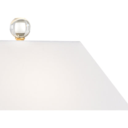 Chess Court Lamp by Wildwood in clear, antique. Made from crystal, brass in a modern style.