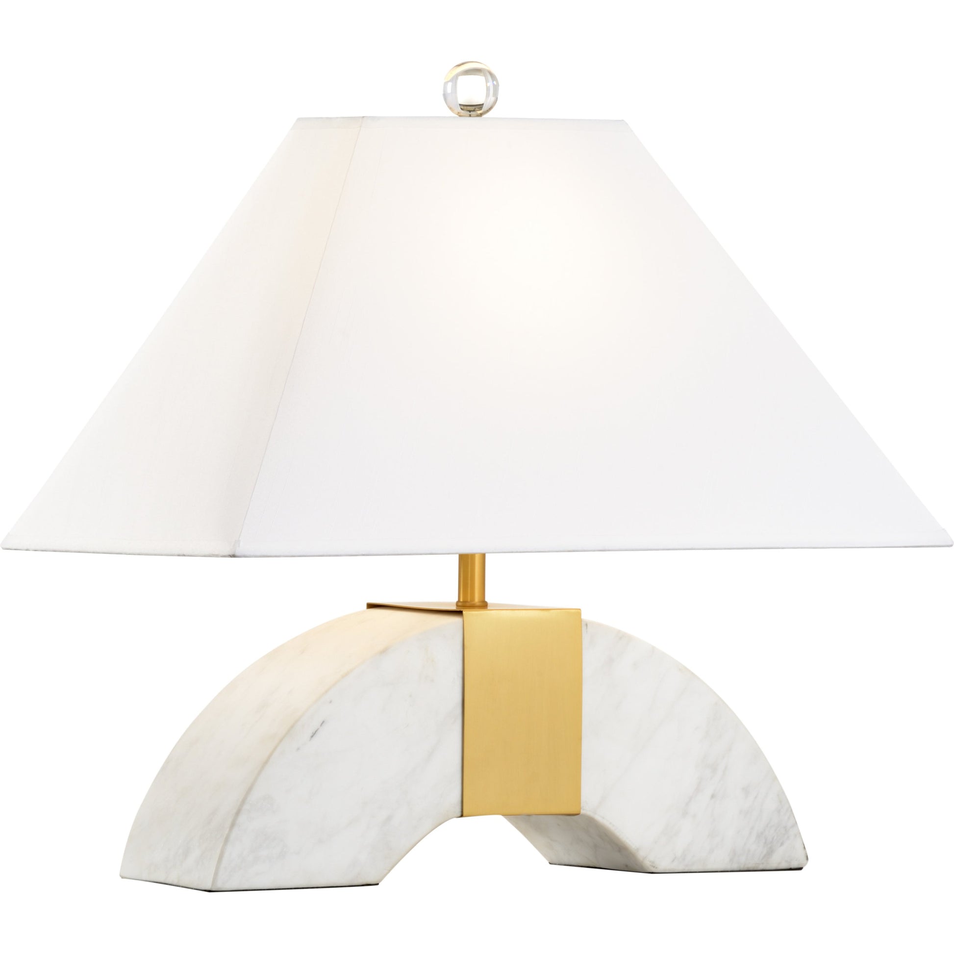 Chess Court Lamp by Wildwood in clear, antique. Made from crystal, brass in a modern style.