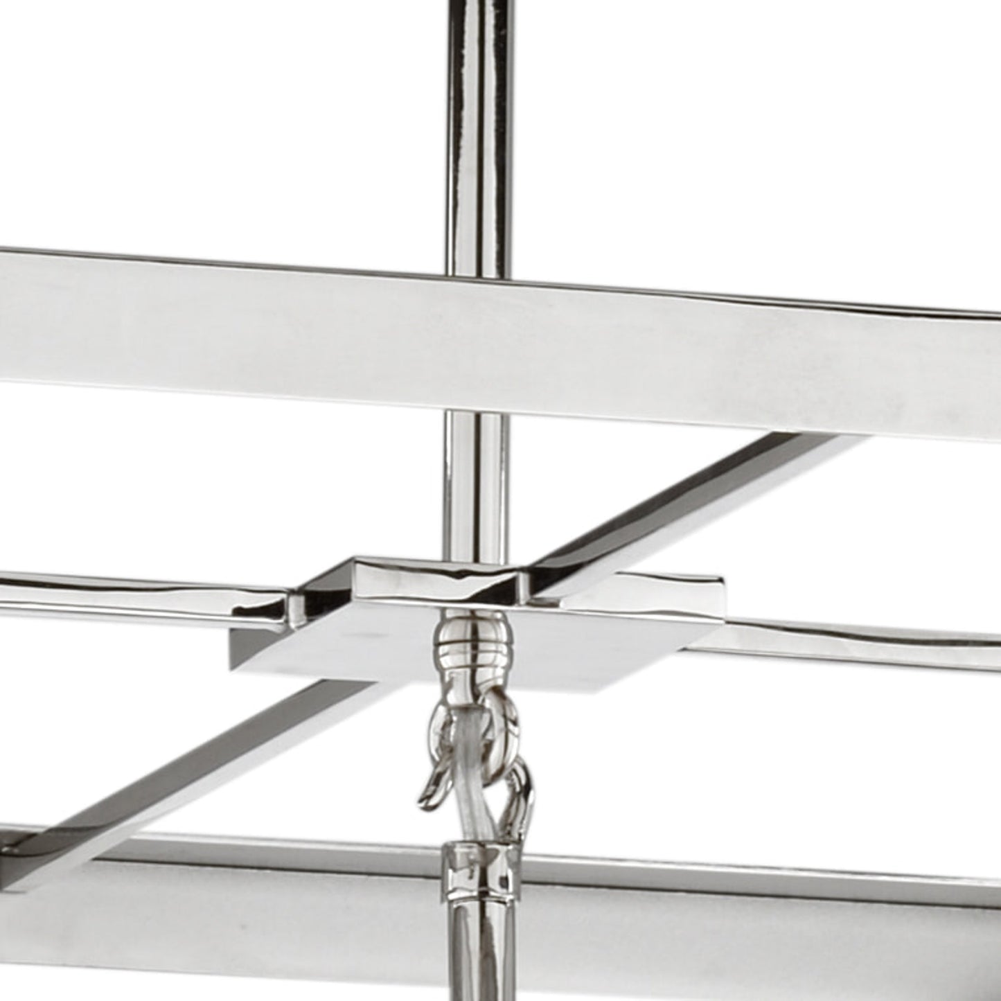 003 SR-837069 | Closeup | High Street I Chandelier by Wildwood in polished nickel, milk. Made from steel, glass in a modern style.