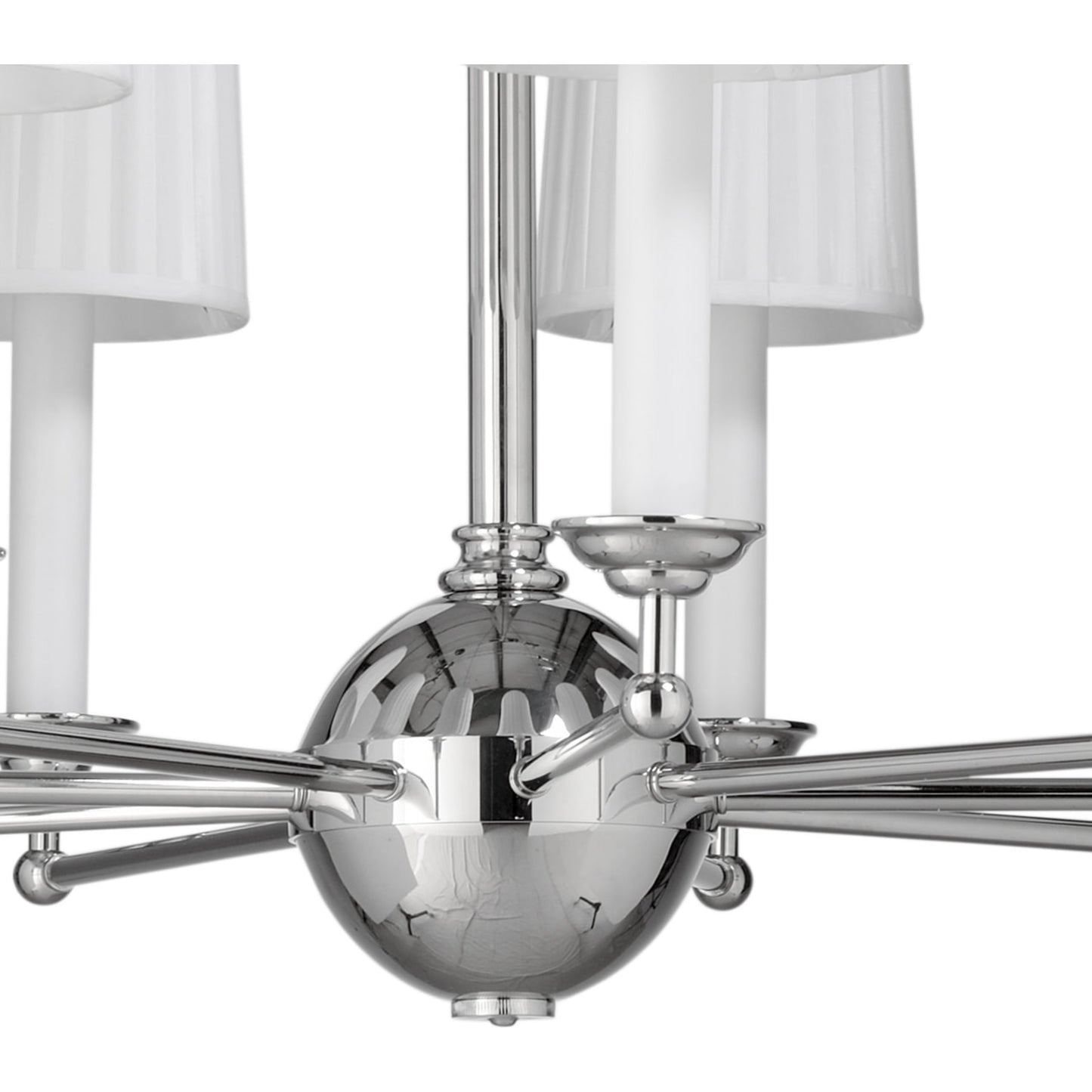 003 SR-837073 | Closeup | Jermyn Street II by Wildwood in polished nickel, off white silkette. Made from steel, fabric in a transitional style.