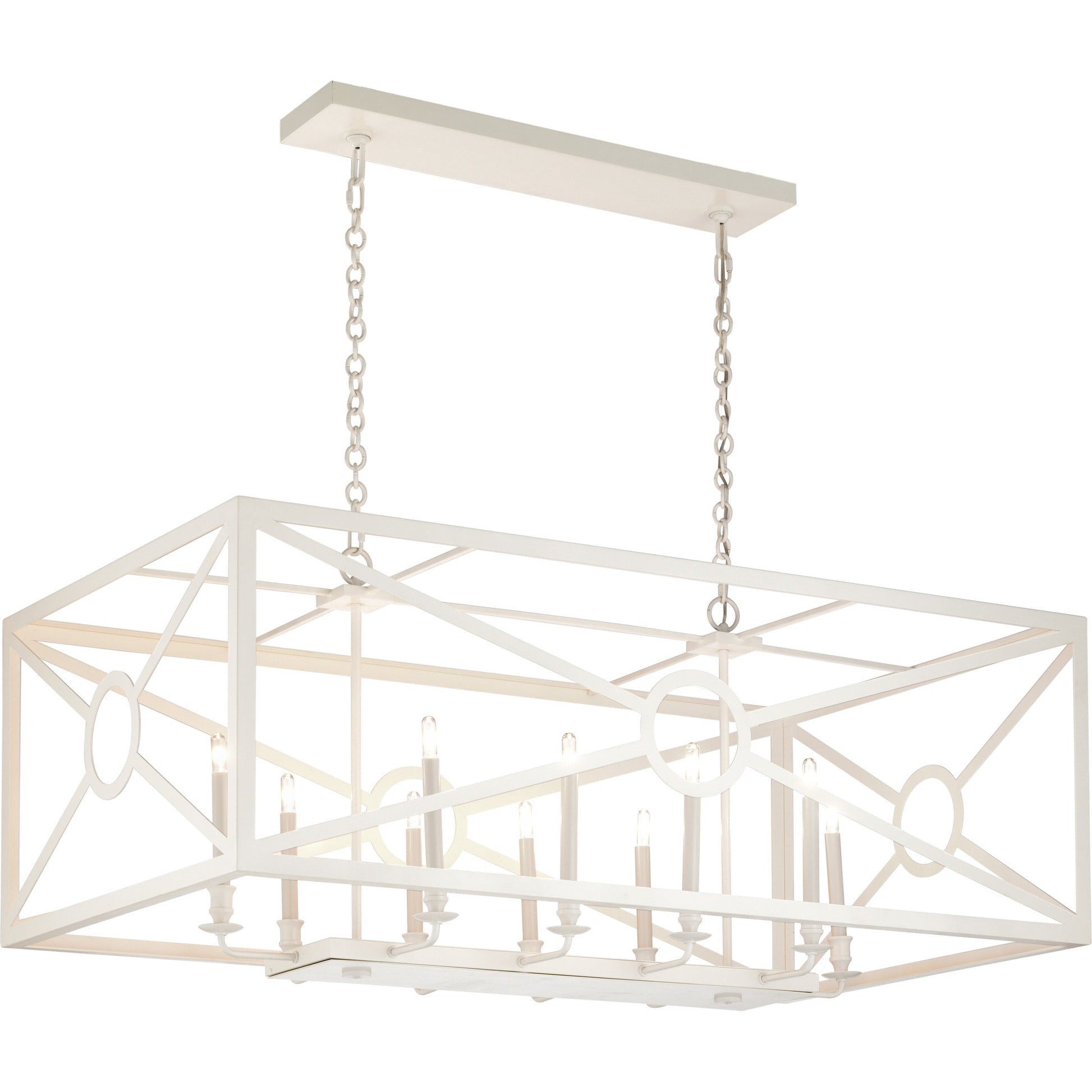 Chilton Grove Chandelier by Wildwood in polished nickel. Made from metal in a transitional style.