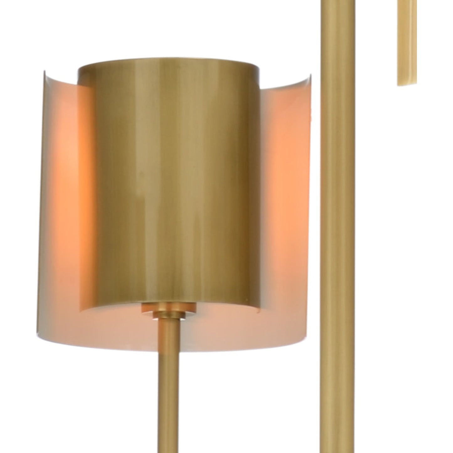003 SR-837059 | Closeup | Castle Yard Chandelier by Wildwood in antique brass. Made from steel in a modern style.