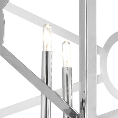 Chilton Grove Chandelier by Wildwood in polished nickel. Made from metal in a transitional style.