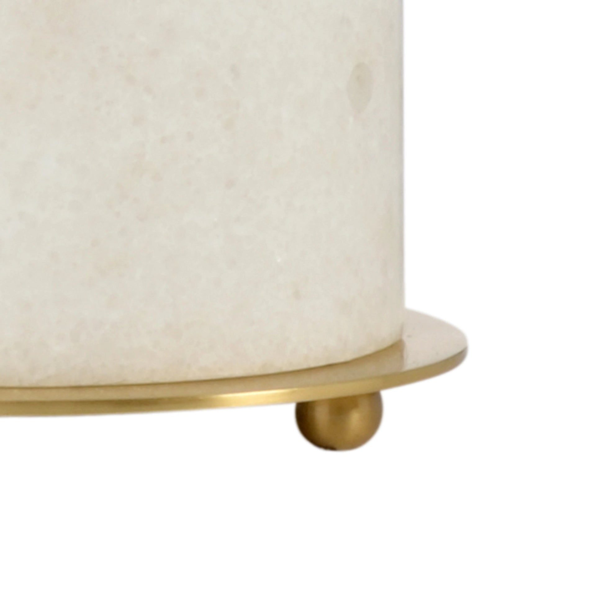 Swirl Credenza Lamp by Wildwood in natural white, anitque. Made from marble in a transitional style.