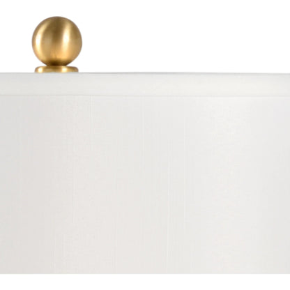 Swirl Credenza Lamp by Wildwood in natural white, anitque. Made from marble in a transitional style.