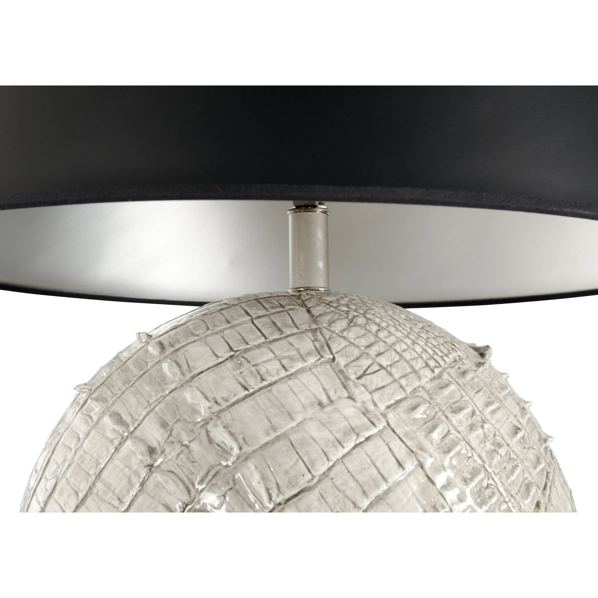 Ally  Lamp by Wildwood in cream, gray glaze. Made from unique in a modern style.