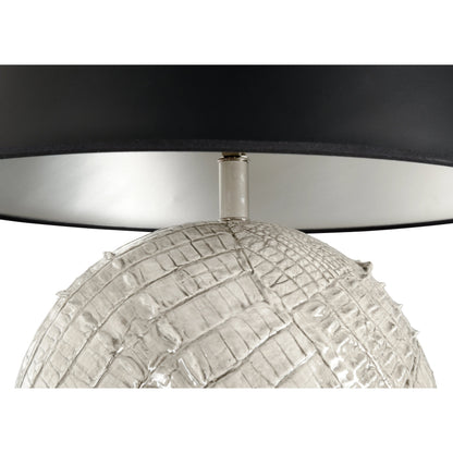 Ally  Lamp by Wildwood in cream, gray glaze. Made from unique in a modern style.