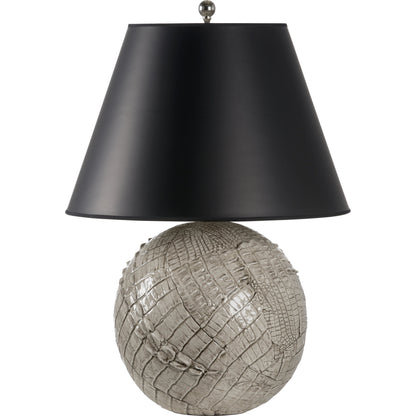 Ally  Lamp by Wildwood in cream, gray glaze. Made from unique in a modern style.
