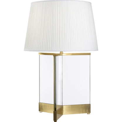 Bernard Table Lamp by Wildwood in brushed brass, transparent. Made from unique in a modern style.