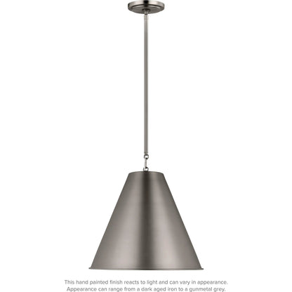 Gordon One Light Small Pendant by Visual Comfort & Co.. Made from steel in a modern style.