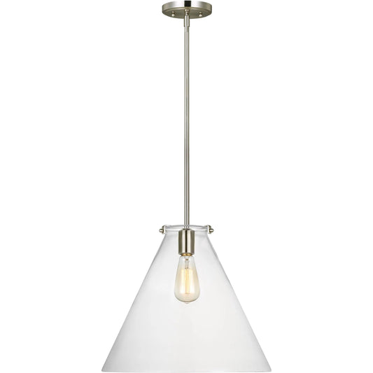 Kate One Light Cone Pendant by Visual Comfort & Co.. Made from steel in a unique style.