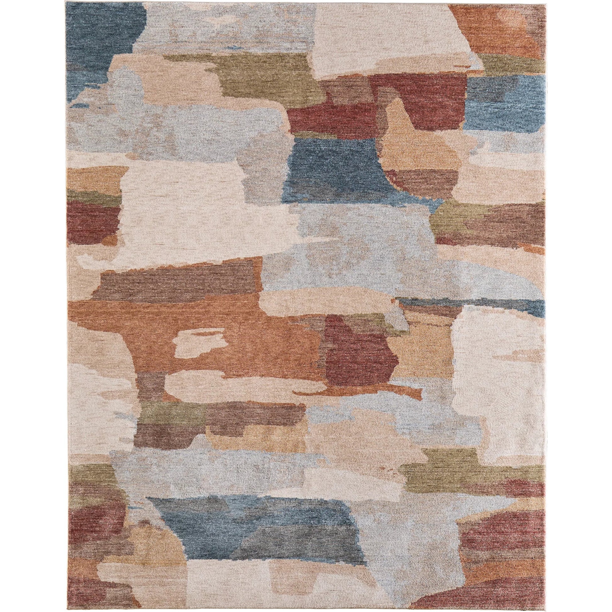 Pearson PRS39SDF Indoor/Outdoor Rug by Feizy in blue, ivory, orange. Made from polyester in a unique style.
