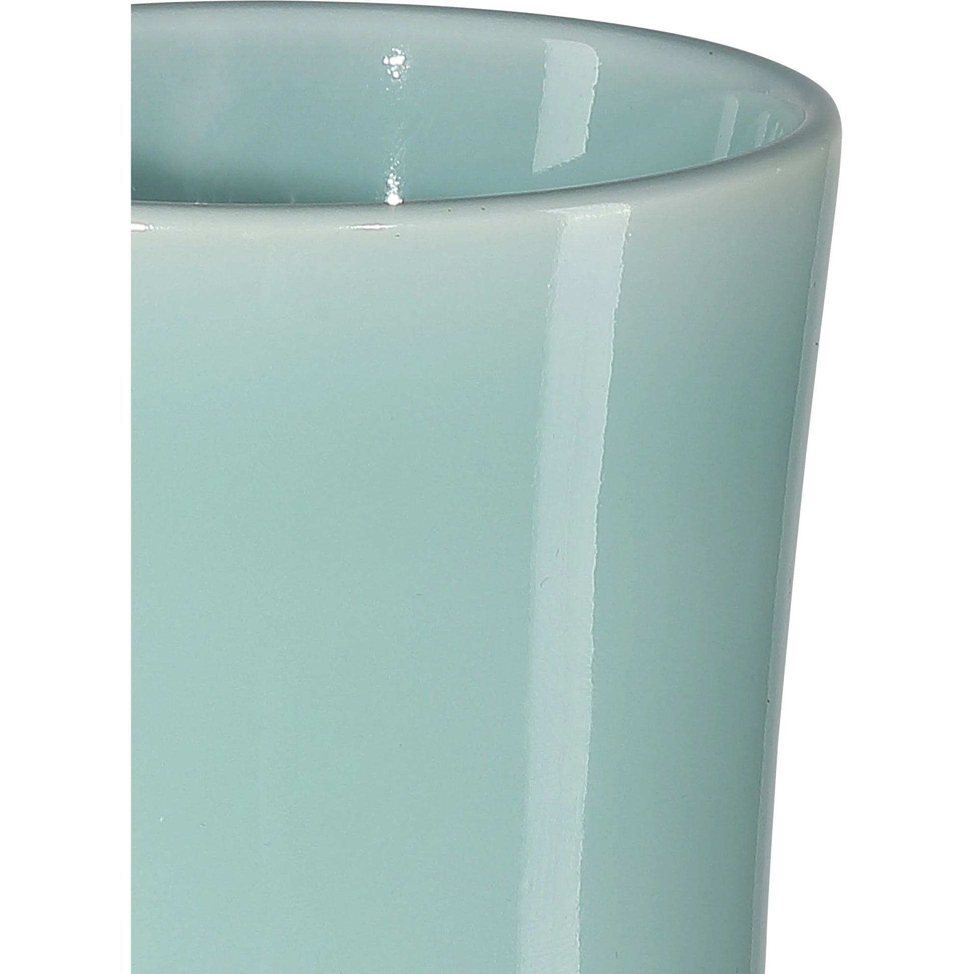 Celadon Green Straight Neck Vase by Currey and Company in celadon green. Made from porcelain in a modern style.