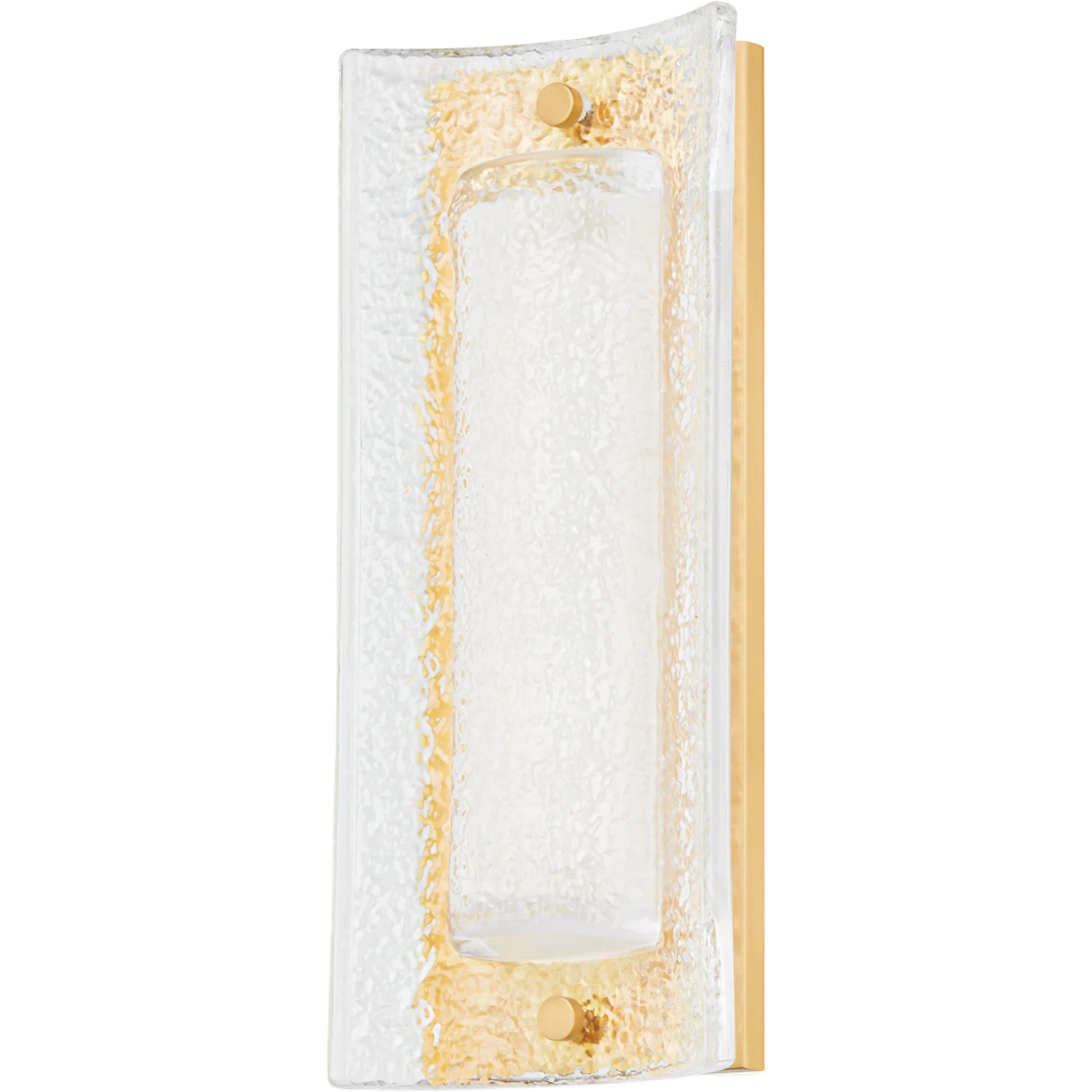 Philmont Wall Sconce by Hudson Valley in aged brass. Made from steel in a modern style.