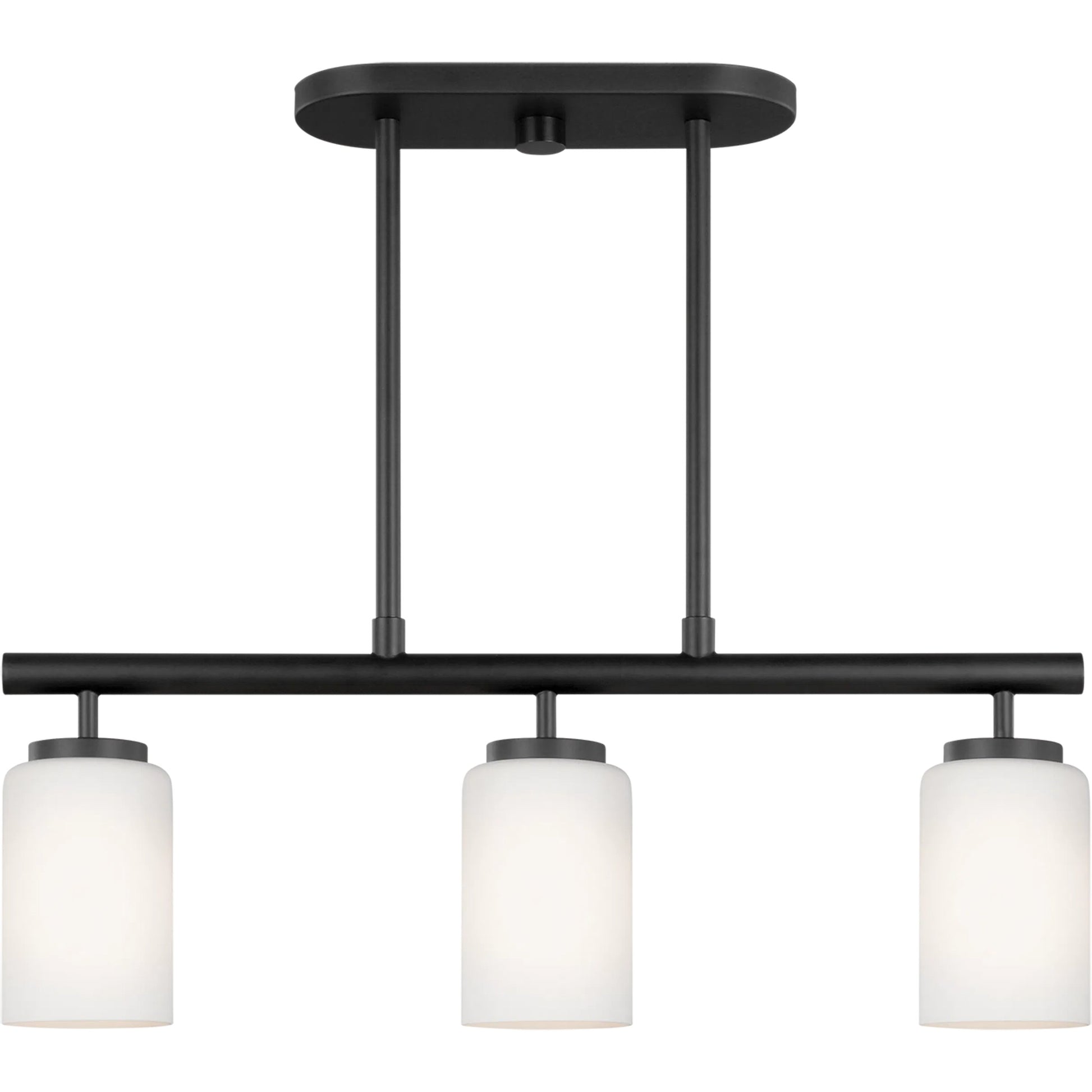 Oslo Three Light Island Pendant by Visual Comfort & Co.. Made from steel in a unique style.