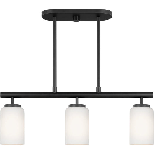 Oslo Three Light Island Pendant by Visual Comfort & Co.. Made from steel in a unique style.