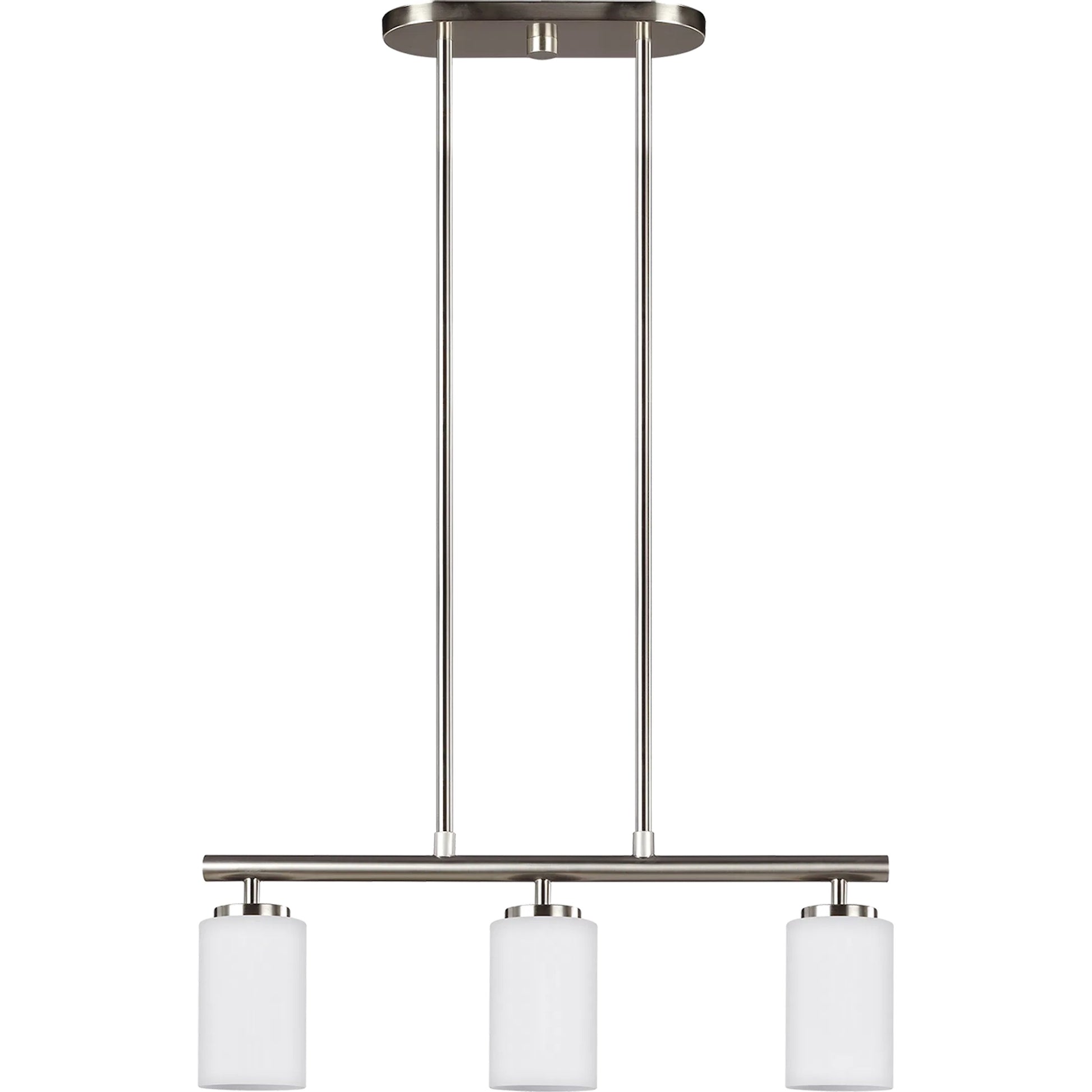 Oslo Three Light Island Pendant by Visual Comfort & Co.. Made from steel in a unique style.