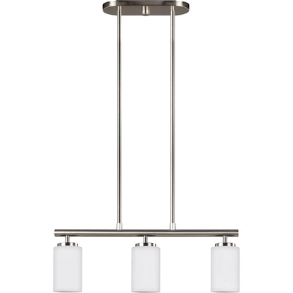 Oslo Three Light Island Pendant by Visual Comfort & Co.. Made from steel in a unique style.