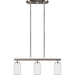 Oslo Three Light Island Pendant by Visual Comfort & Co.. Made from steel in a unique style.